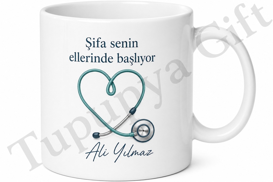 Stajyer Doktora Hediye Kişiye Özel Baskılı Kupa Bardak Tıp Hediyesi