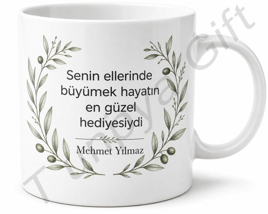 Babaya Teşekkür Mesajlı Özel Kupa Bardak Babalar Günü Hediyesi