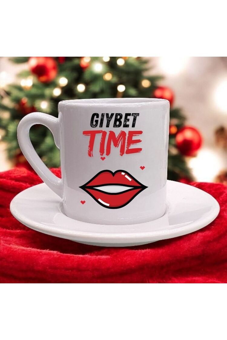 Gıybet Zamanı Başlasın! GIYBET TIME yazılı Fincan