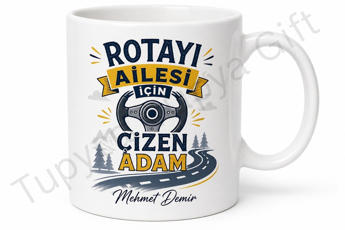 Aile Şoförü Baba Yazılı Eğlenceli Kupa Bardak Babalar Günü Hediye