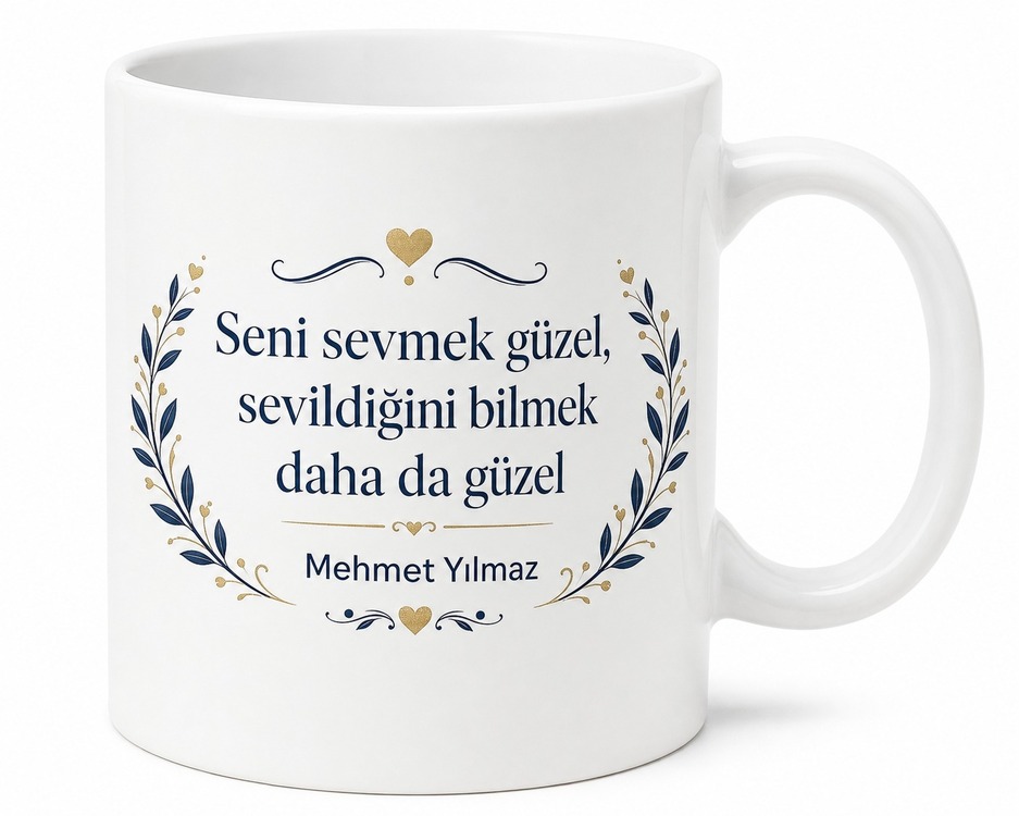 Baba Seni Sevmek Güzel Yazılı Kupa Bardak Babalar Günü Hediyesi