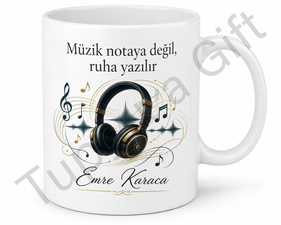Prodüktör Hediyesi İsme Özel Baskılı Kupa Bardak Müzik Yapımcısı Hediye
