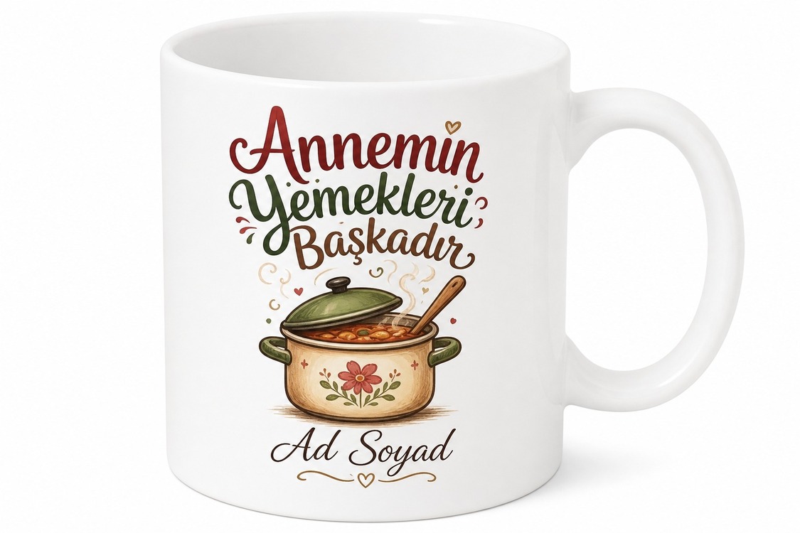 Annemin Yemekleri Başkadır Kaynana Gelin Çatışması Komik Kupa Bardak Hediye
