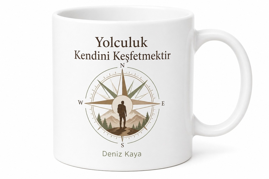 Solo Traveler Yazılı Baskılı Kupa Bardak Gezgin Hediye Seyahat Severler İçin