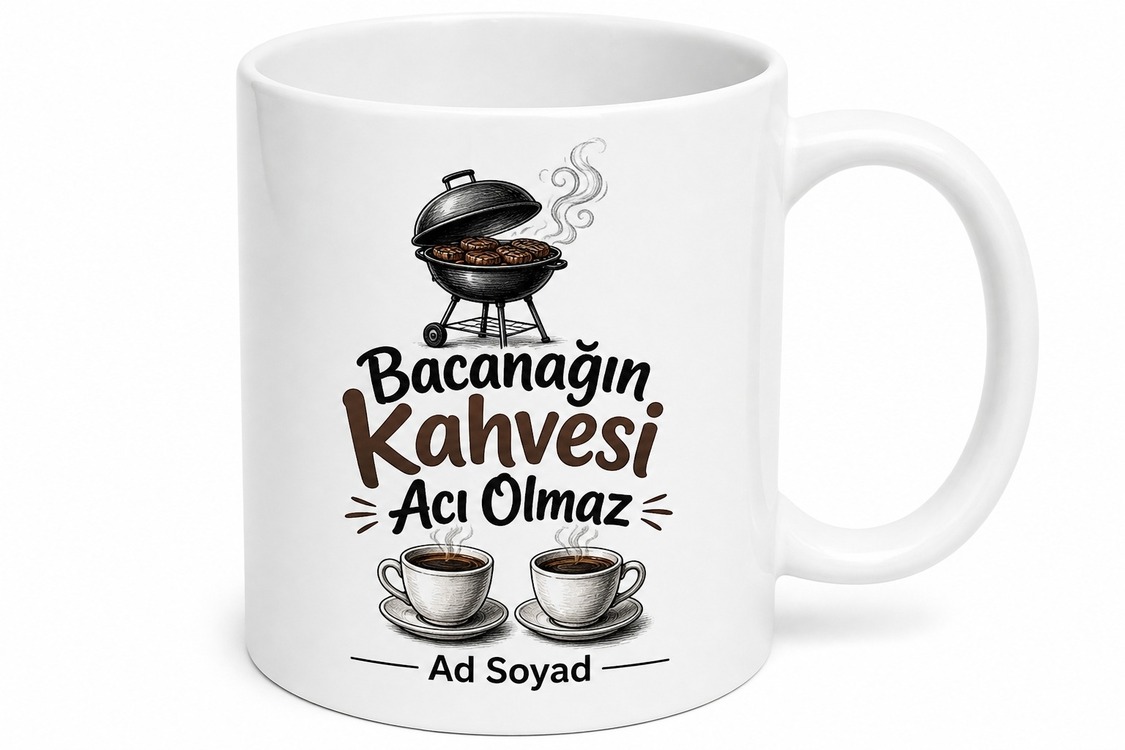 Bacanağın Kahvesi Acı Olmaz Esprili Sohbet Mangal Kupası Hediye Bardak
