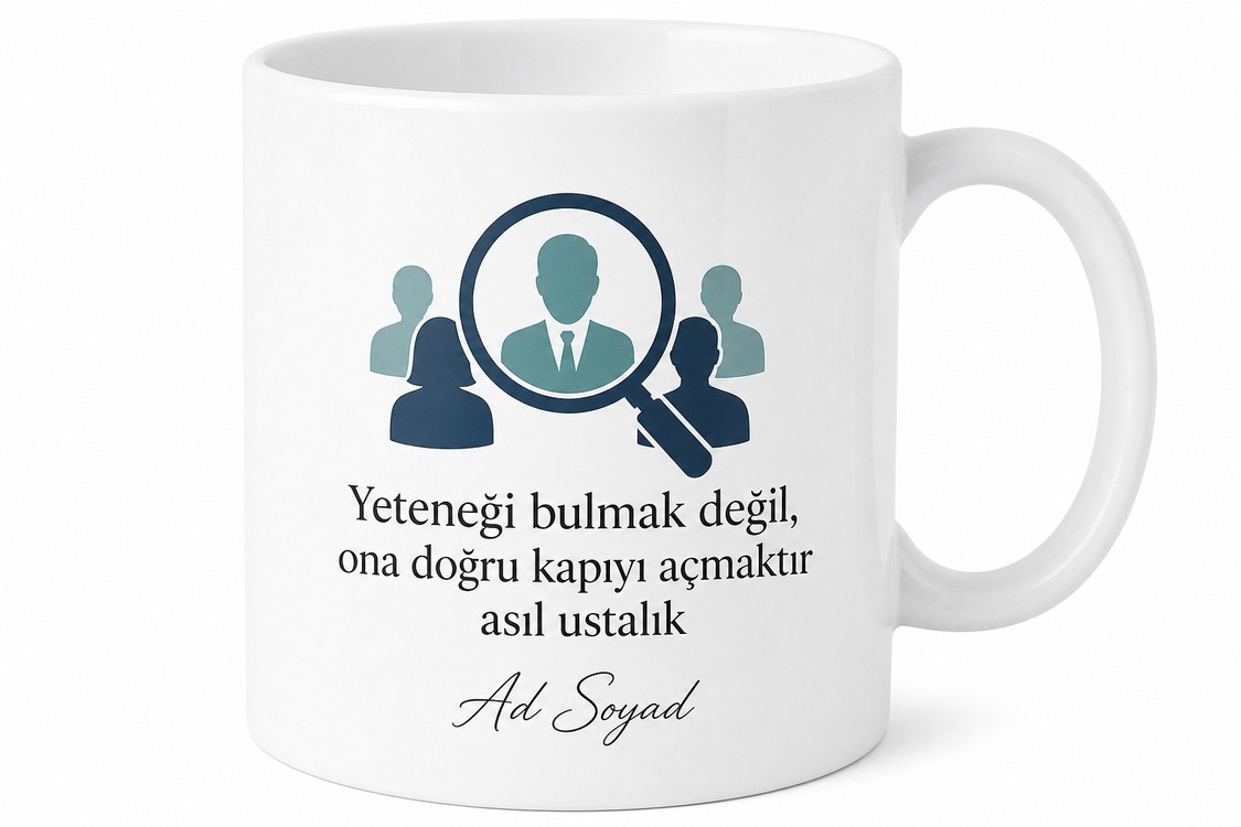 İnsan Kaynakları Yöneticisine Hediye Mülakat Yetenek Avı IK Departmanı Kupa Bardak