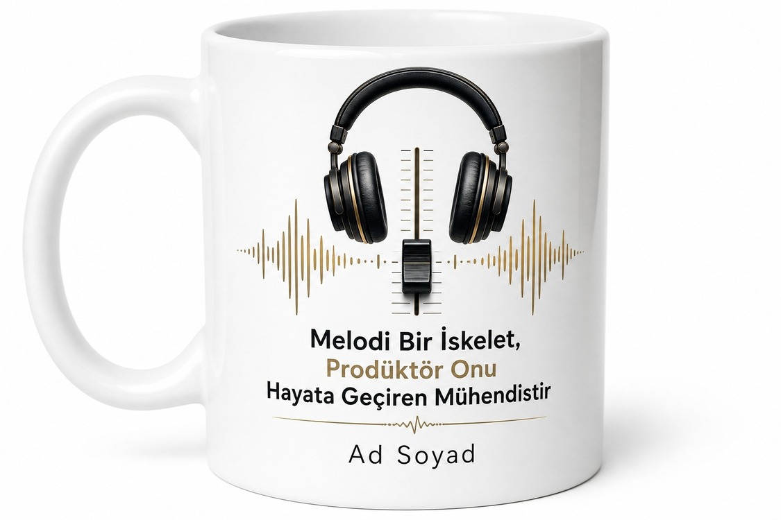 Müzik Prodüktörü Hit Şarkıların Mimarı Kahve Kupası Özel Tasarım Hediye Bardak