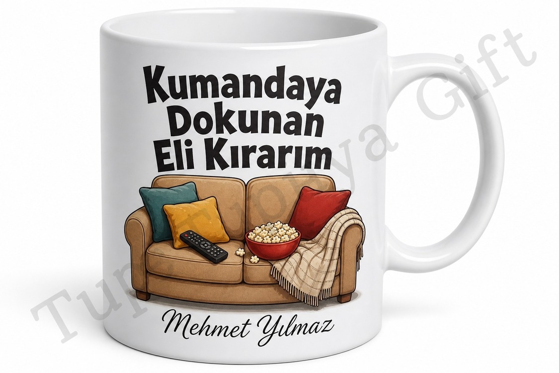 Dizi İzleyen Baba Temalı Eğlenceli Kupa Bardak Babalar Günü Hediye
