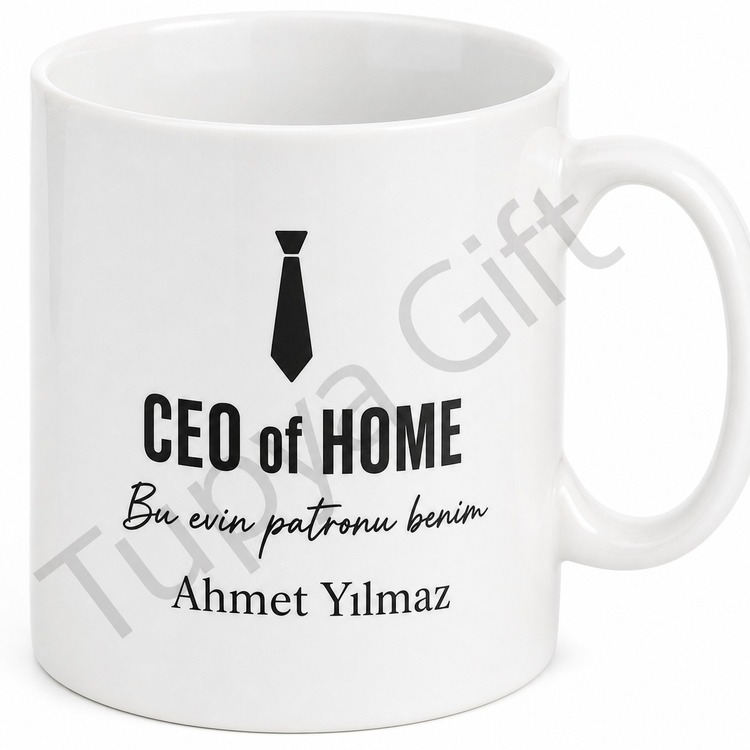 CEO of Home Baba Yazılı Esprili Kupa Bardak Babalar Günü Hediyesi