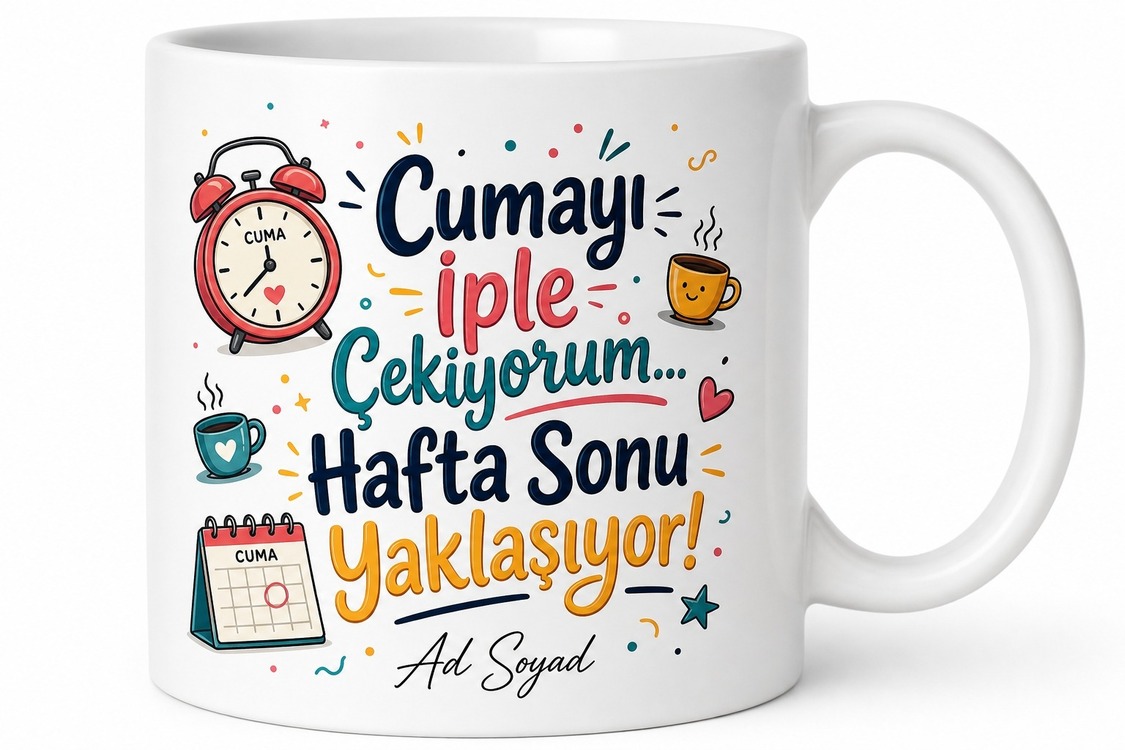 Cuma Gününü İple Çekenlere Özel Hafta Sonu Yaklaşıyor Kupa Bardak Hediye