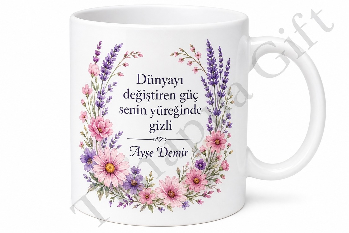8 Mart Dünya Kadınlar Günü Hediyesi Baskılı Kupa Bardak Özel Tasarım