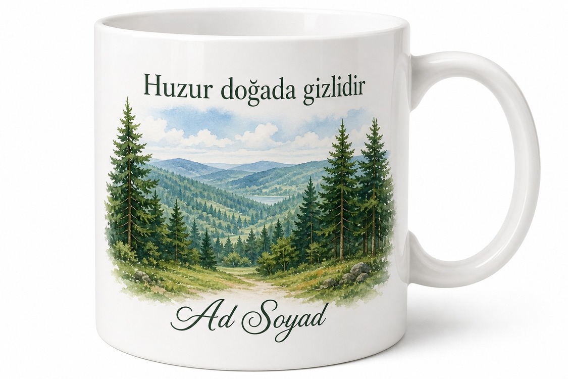 Yozgat Çamlık Temalı Baskılı Kupa Bardak - Özel Tasarım Hediye