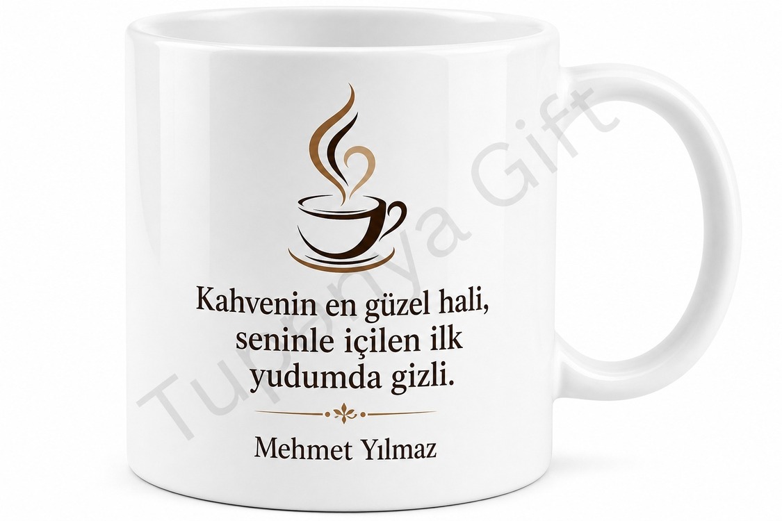 Kahve Tutkunu Baba Yazılı Kupa Bardak Babalar Günü Özel Hediye