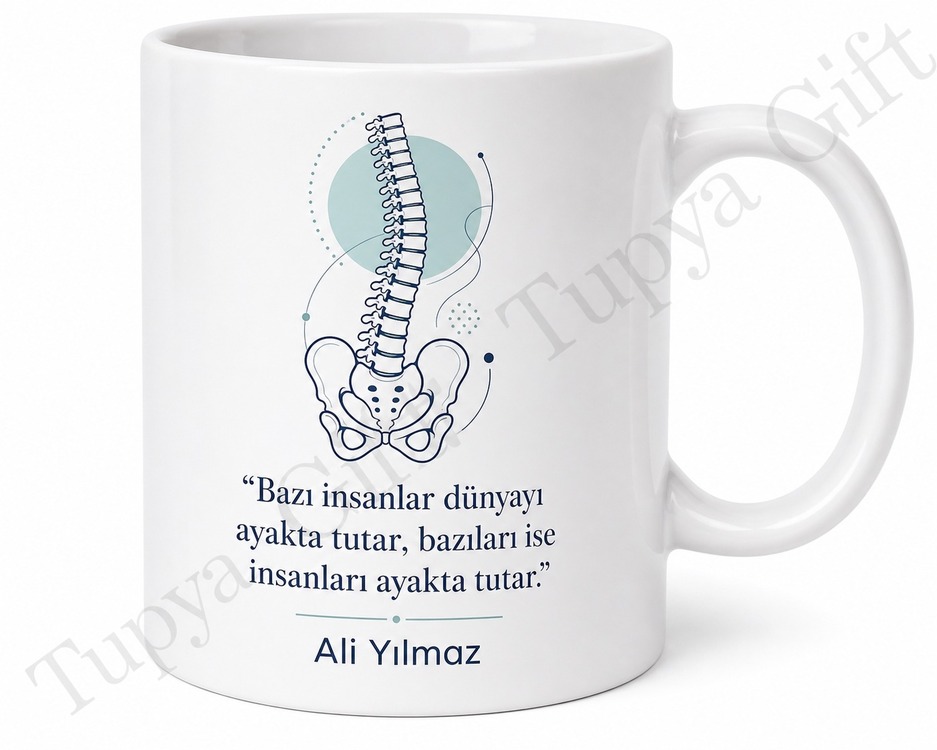 Ortopediste Hediye Kişiye Özel Baskılı Kupa Bardak Ortopedi Uzmanına Hediye