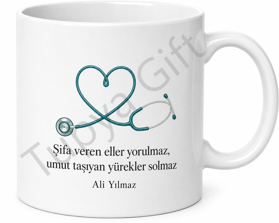 Uzman Doktora Hediye Kişiye Özel Baskılı Kupa Bardak Doktor Hediyesi