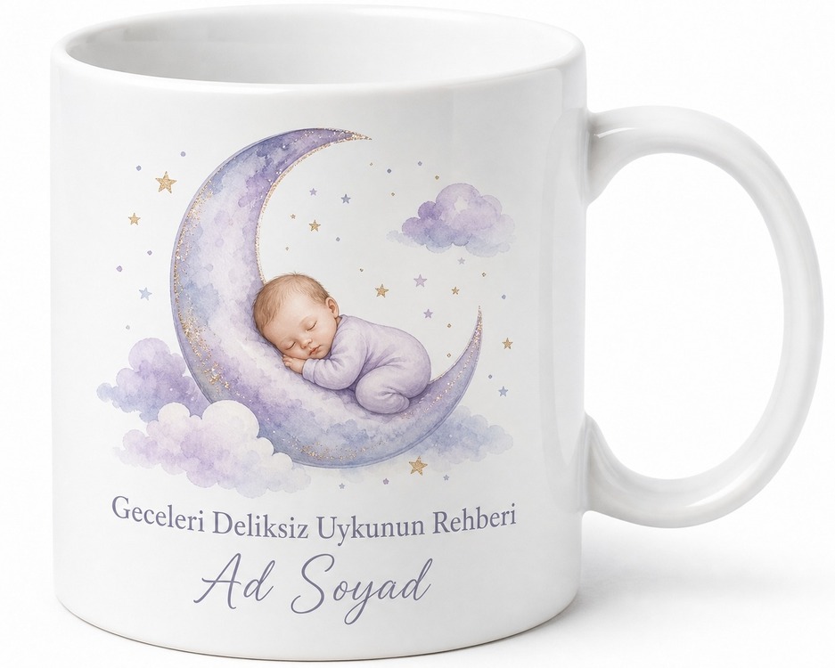 Bebek Uyku Danışmanı Deliksiz Uykunun Rehberi İsme Özel Kupa Bardak Hediye