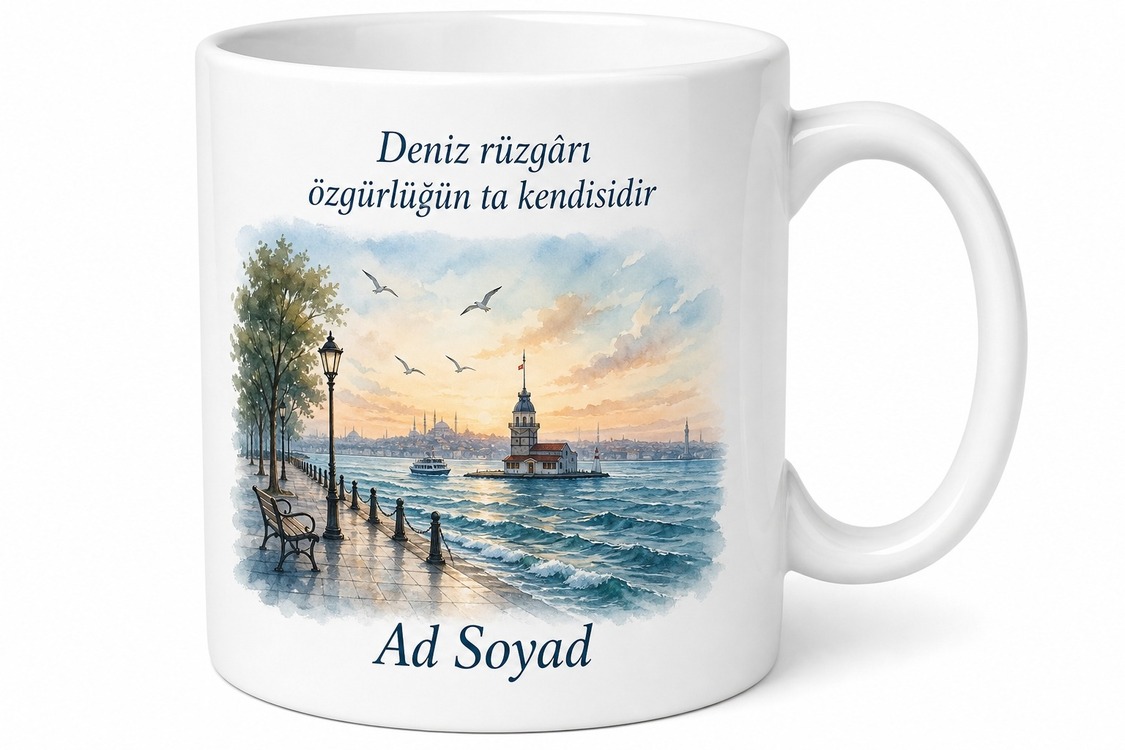 İstanbul Bakırköy Özgürlük Meydanı Yeşilköy Sahili Florya Rüzgarı Kupa Bardak Hediye
