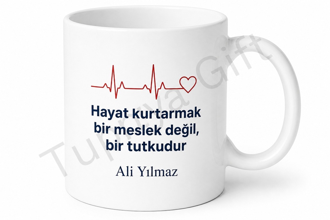 Acil Tıp Doktoru Hediyesi Kişiye Özel Baskılı Kupa Bardak Hediyelik