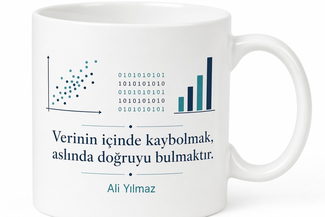 Veri Bilimci Hediyesi Özel Tasarım Baskılı Kupa Bardak Data Science Hediye