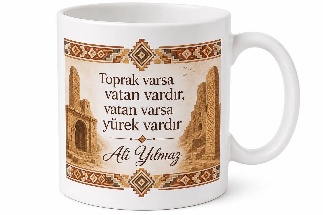 Güneydoğu Anadolu Memleket Temalı Kişiye Özel Baskılı Kupa Bardak Hediye