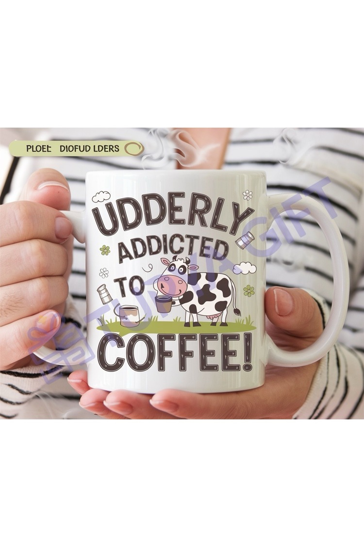 Udderly Addicted to Coffee! Seramik Kupa