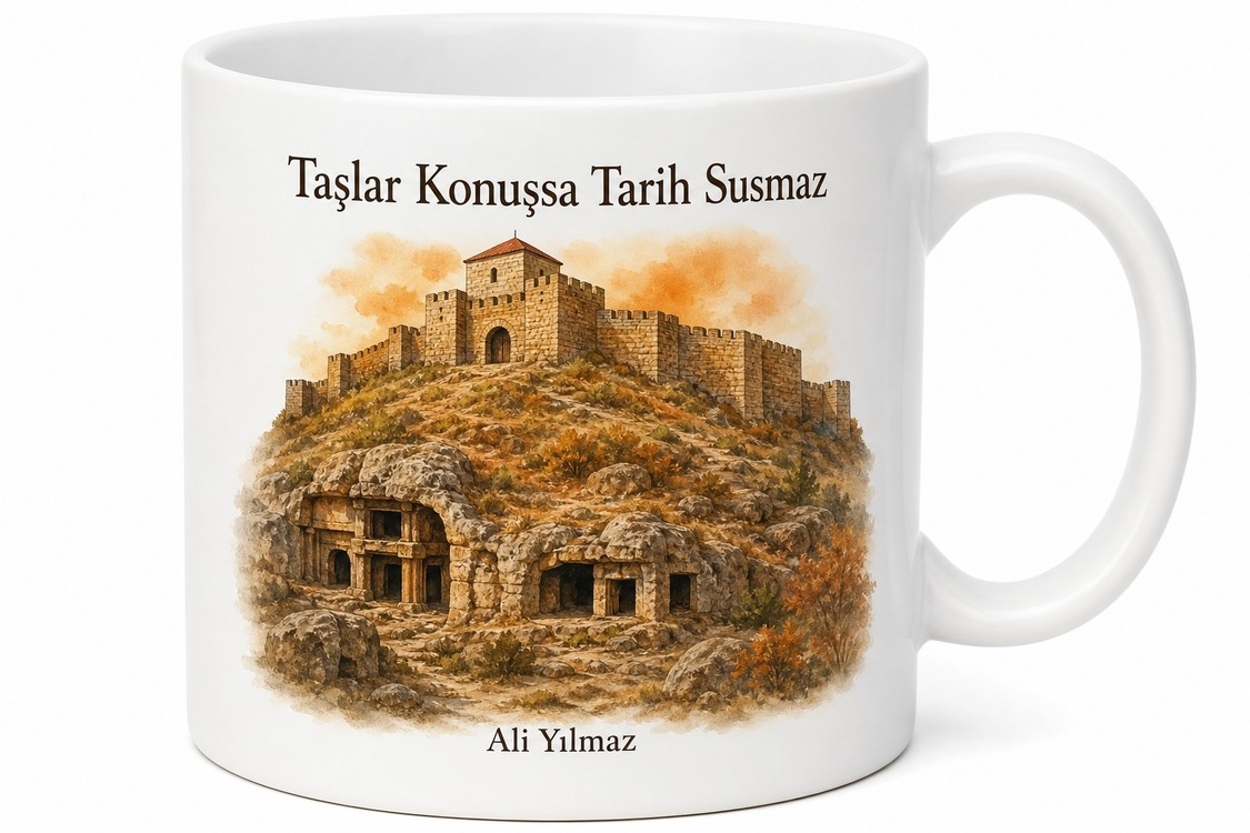 Kırklareli Pınarhisar Kalesi Kireçtaşı Mağaraları Trakya Tarihi Kahve Kupası Hediye