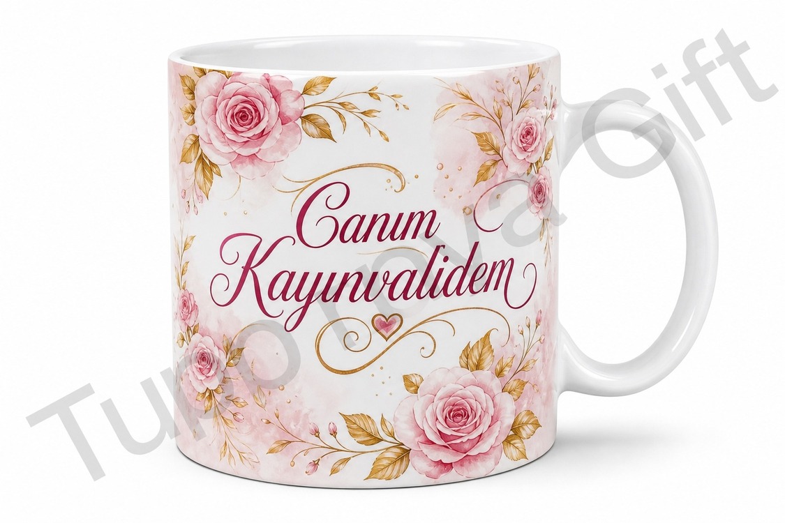Kayınvalideme Hediye Kişiye Özel Baskılı Kupa Bardak Anneler Günü Hediyesi