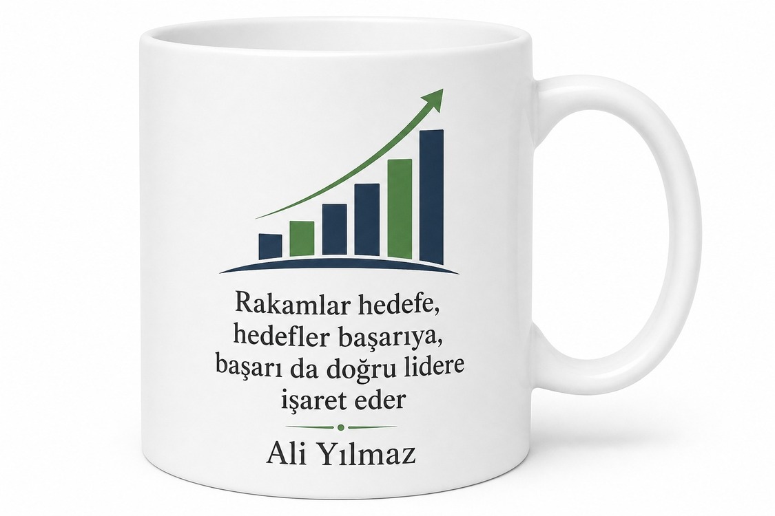 Mağaza Müdürüne Hediye Ciro Hedefi Satış Grafikleri Personel Eğitimi Kupa Bardak