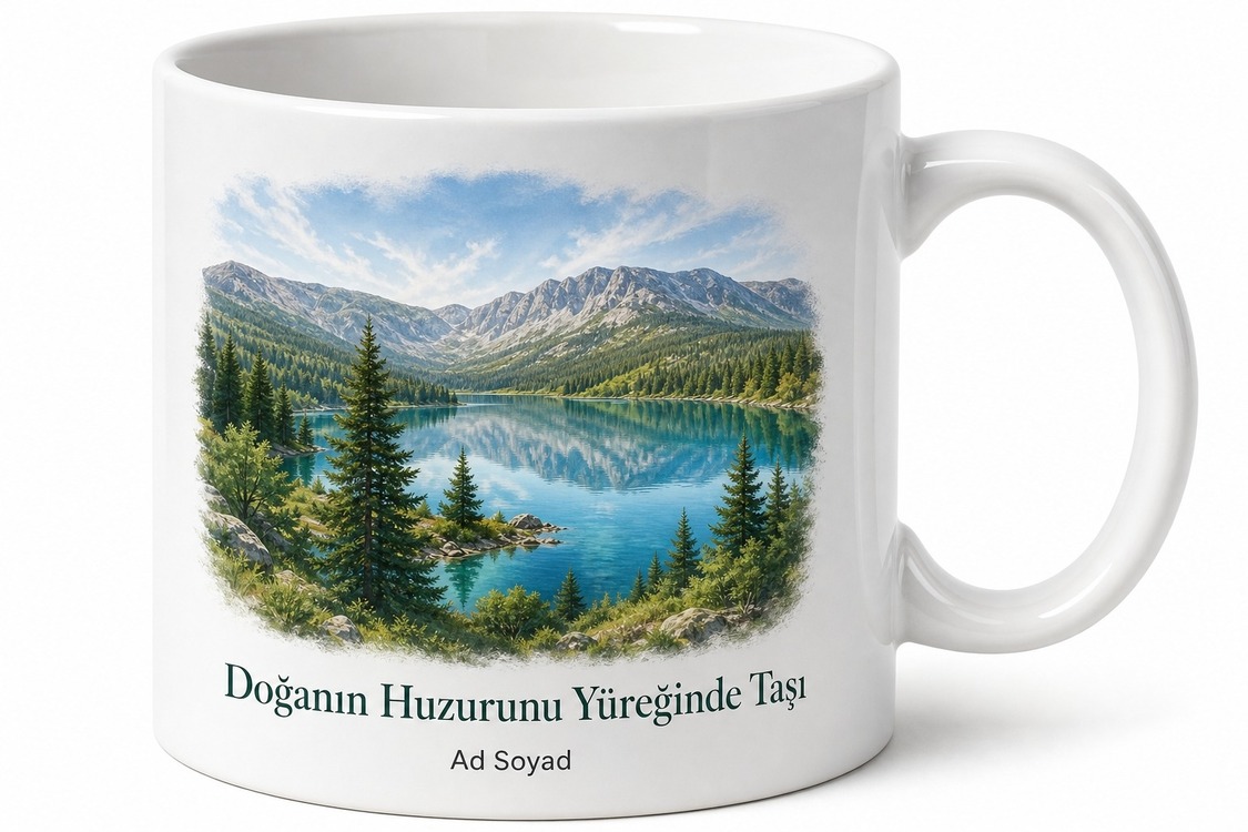 Şarkikaraağaç Doğa Güzellikleri Isparta Hatırası Kupa Bardak Hediye