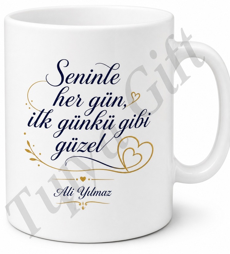 Dünyanın En İyi Kocası Yazılı Baskılı Kupa Bardak Eşe Hediye