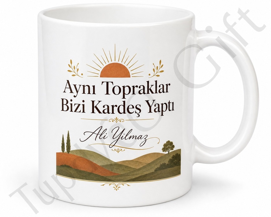 Hemşerilere Özel İsimli Baskılı Kupa Bardak Hemşehri Hediye