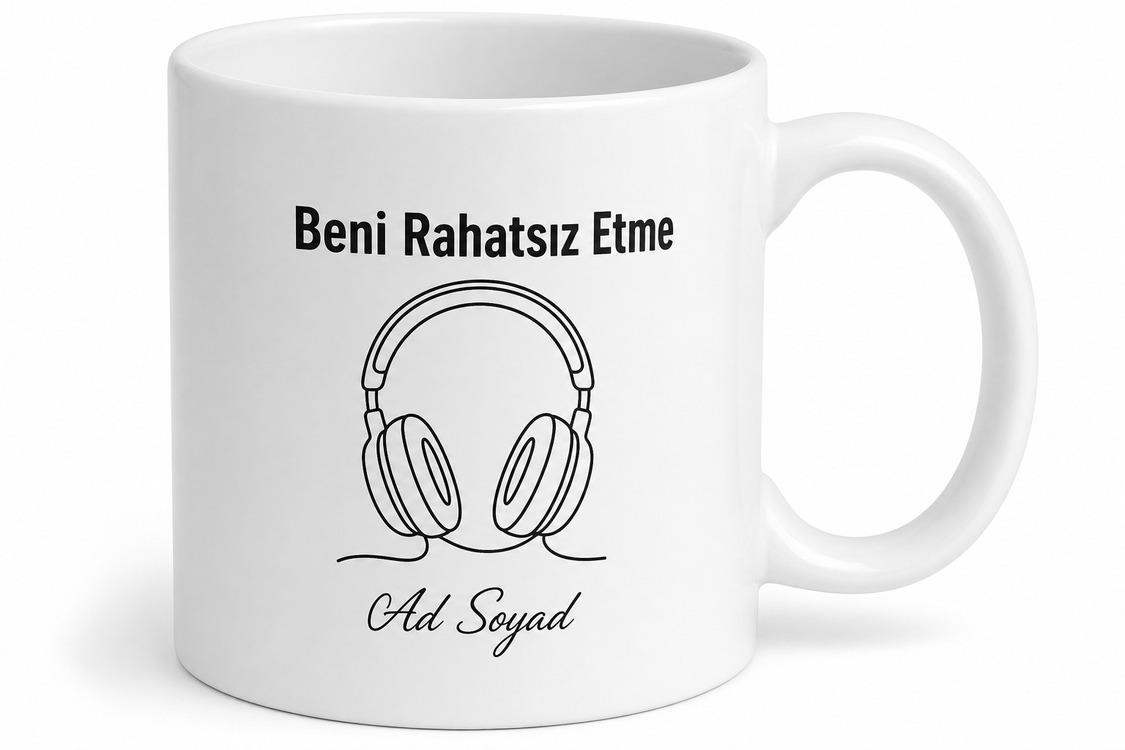 Kulaklığını Takıp Dünyayı Susturanlara Beni Rahatsız Etme Kupa Bardak Hediye