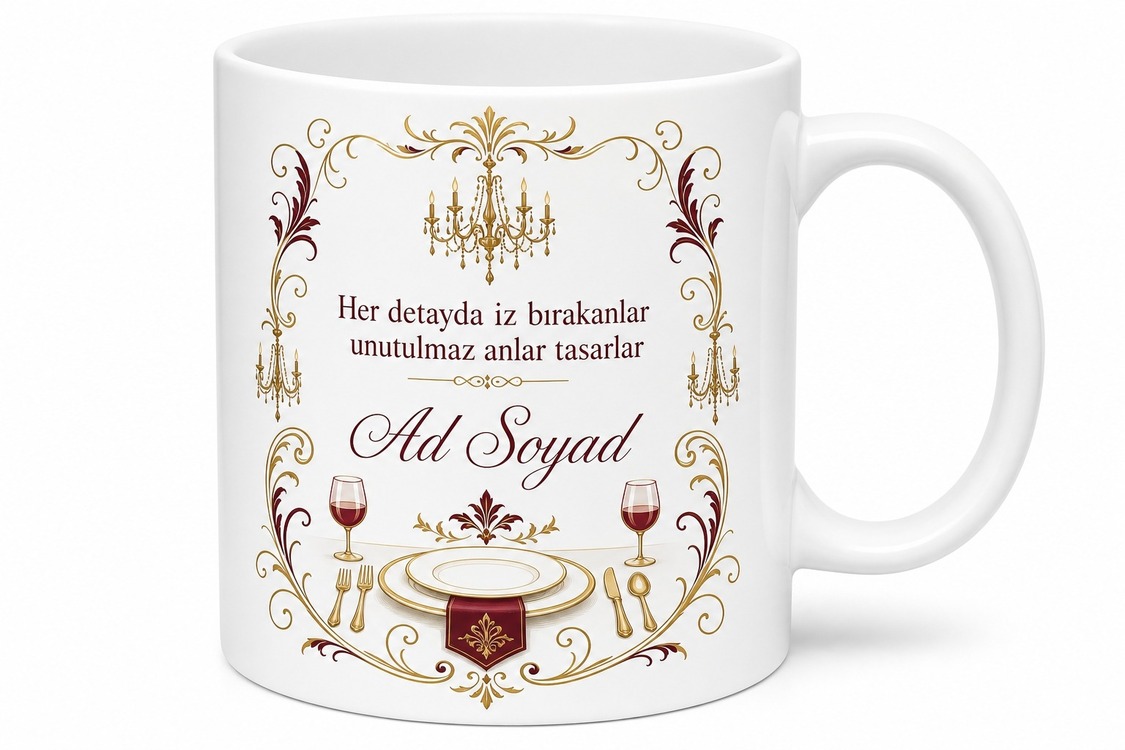 Organizasyoncuya Mekan Süsleme Düğün Masa Düzeni Etkinlik Yönetimi Hediye Kupa Bardak