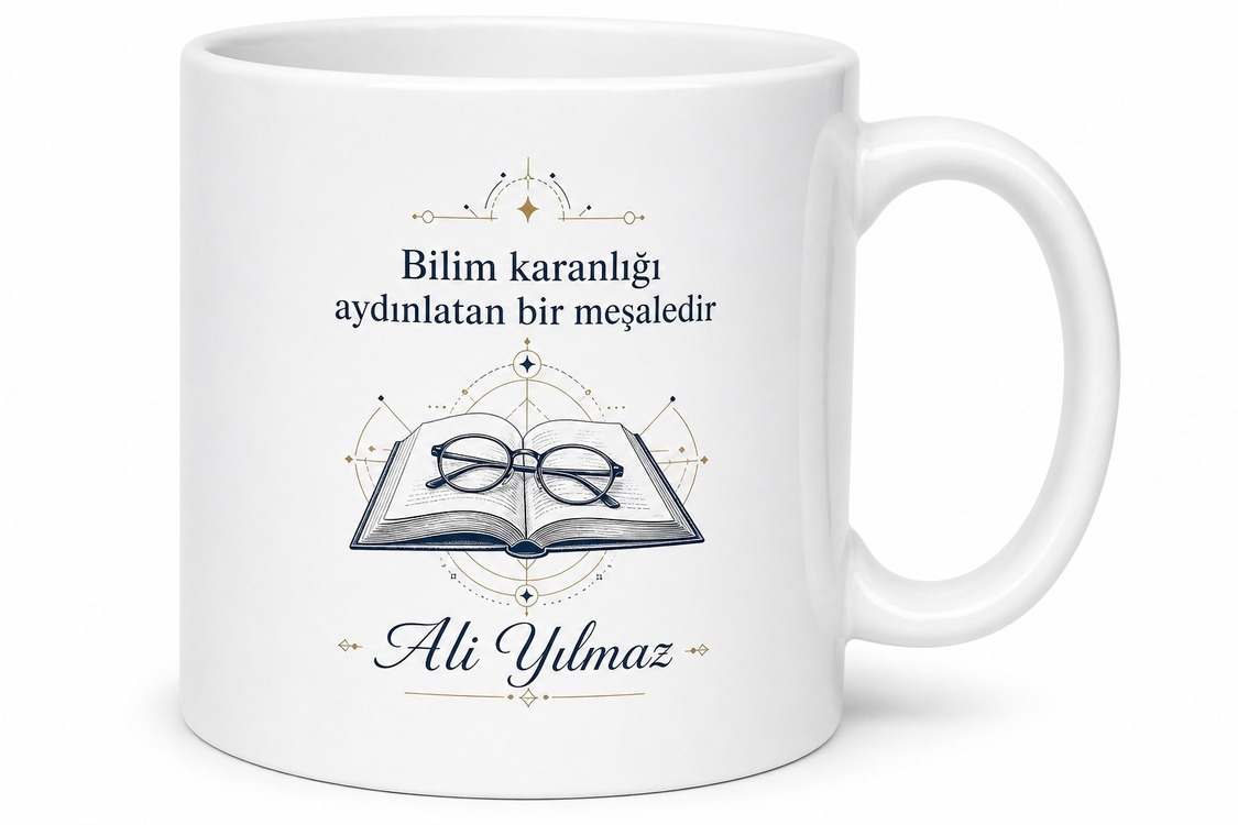 Dünya Üniversite Günü Profesörlere Özel Tasarım Baskılı Kupa Bardak Hediye