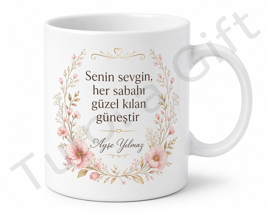 Dünyanın En İyi Annesi Yazılı Baskılı Kupa Bardak Hediye Anneye Özel Tasarım