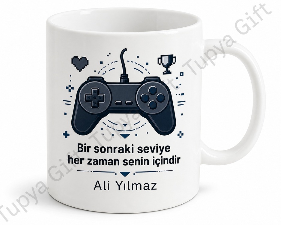 Gamer Hediyesi Kişiye Özel Baskılı Kupa Bardak Oyuncu Hediyesi Mug