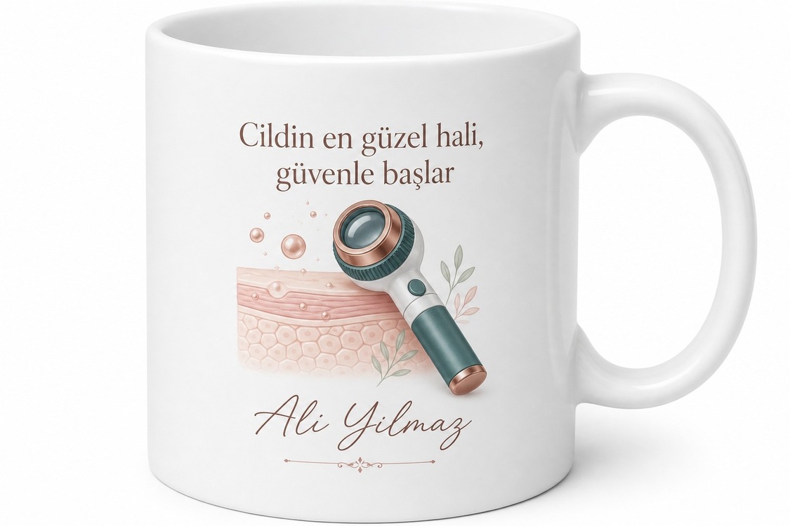Dermatolog Cilt Sağlığı Ve Akne Tedavisi Uzmanı İsim Yazılı Kupa Bardak Hediye