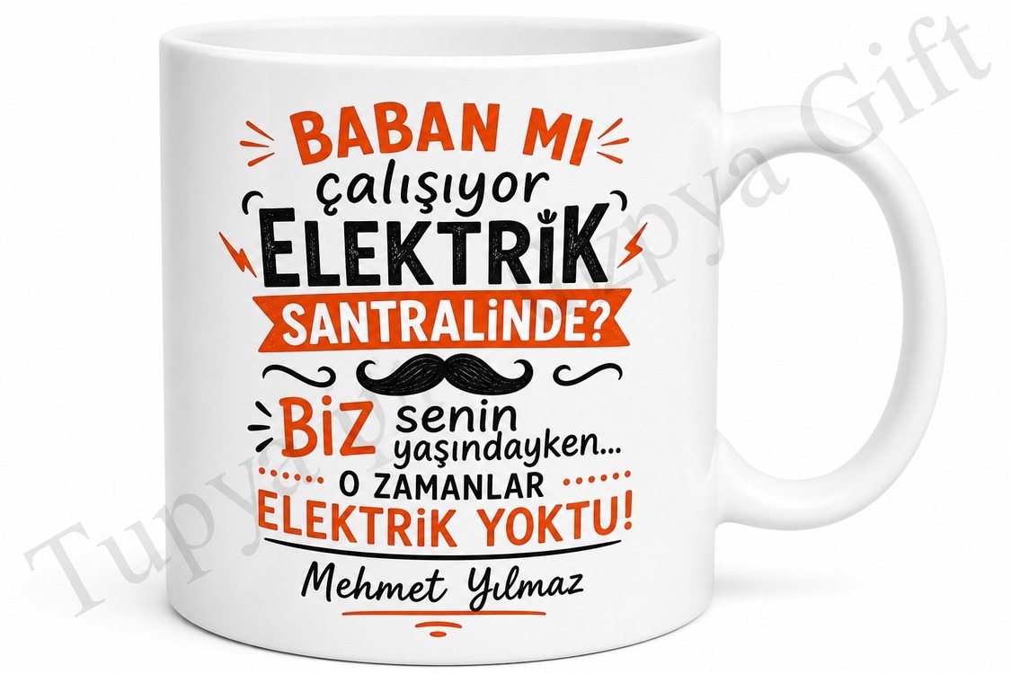 Komik Baba Sözleri Yazılı Esprili Kupa Bardak Babalar Günü Hediyesi