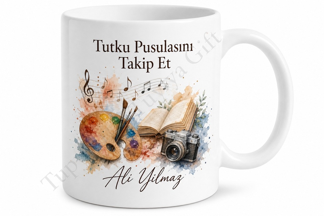 Hobi Temalı Kişiye Özel Baskılı Kupa Bardak Hediye Porselen Mug