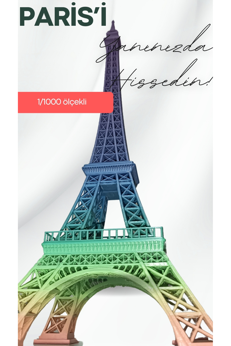 Rengarenk 33 Cm Eiffel Kulesi Dekoru – Eyfel Kulesi Minyatür Maketi