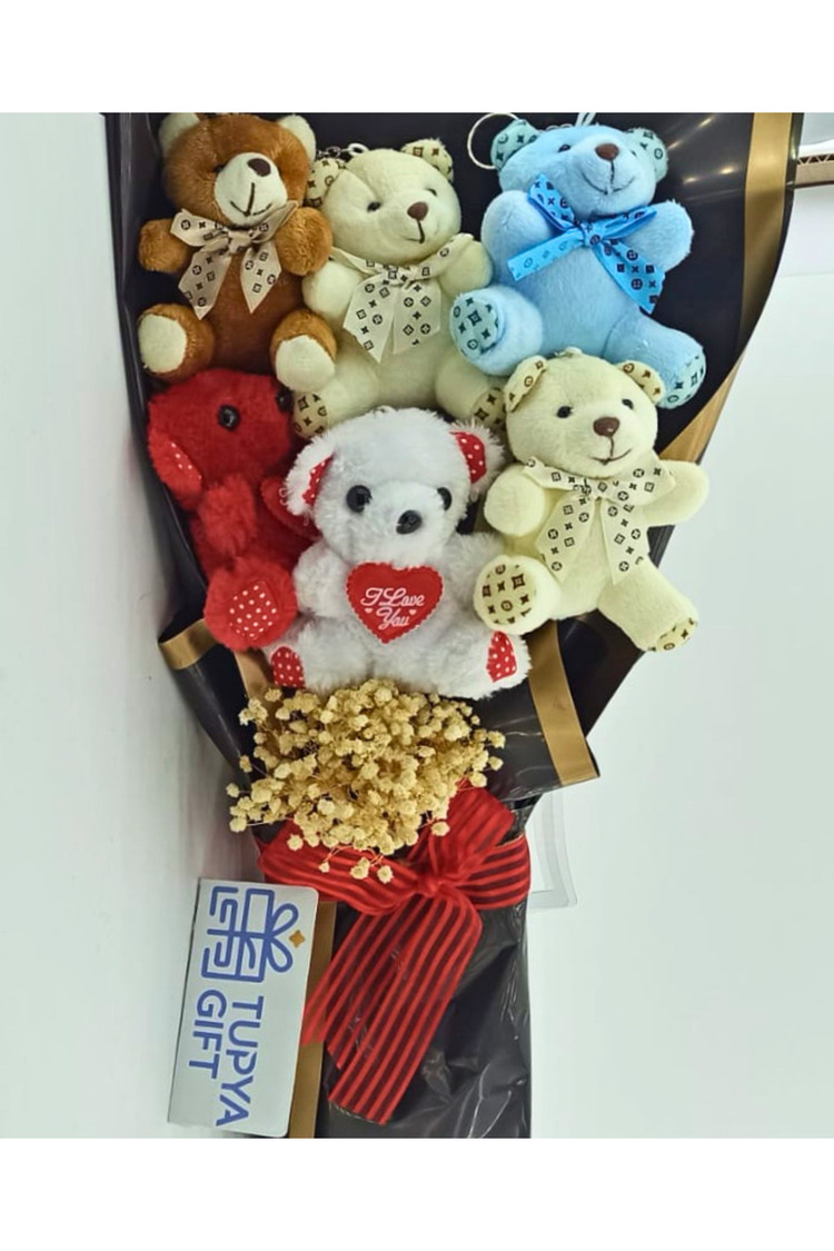 Peluş Ayıcık Buketi – Sevgiliniz İçin Eşsiz Bir Hediye!