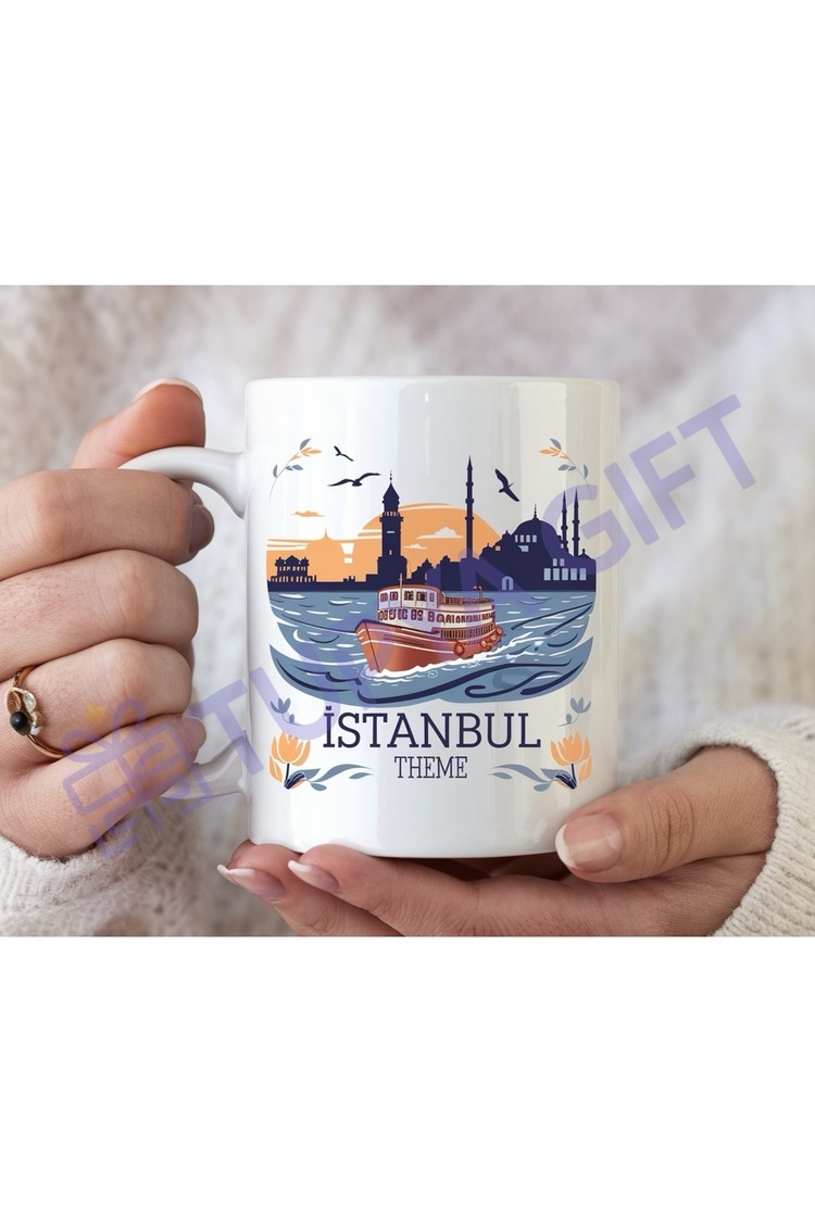 İstanbul Temalı Seramik Kupa