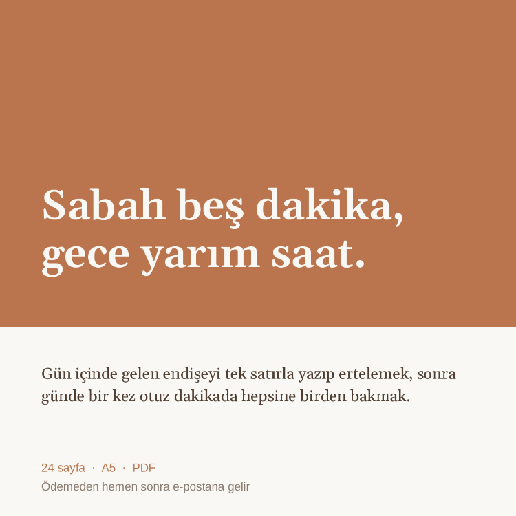 Endişe Saati