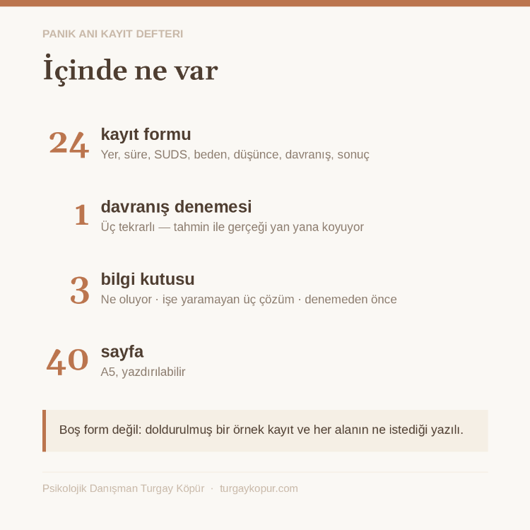 Panik Anı Kayıt Defteri