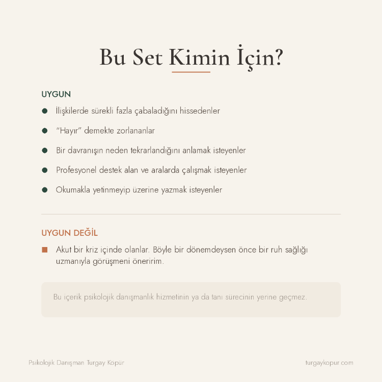 Sevilmek İçin Yorulmayı Bırak — TAM SET (2 Kitap · 21 Günlük Program)
