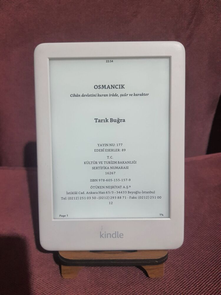 Amazon Kindle Basic 3, 10.Nesil 4 Gb Elektronik Kitap Okuyucu