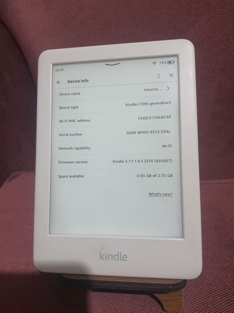 Amazon Kindle Basic 3, 10.Nesil 4 Gb Elektronik Kitap Okuyucu