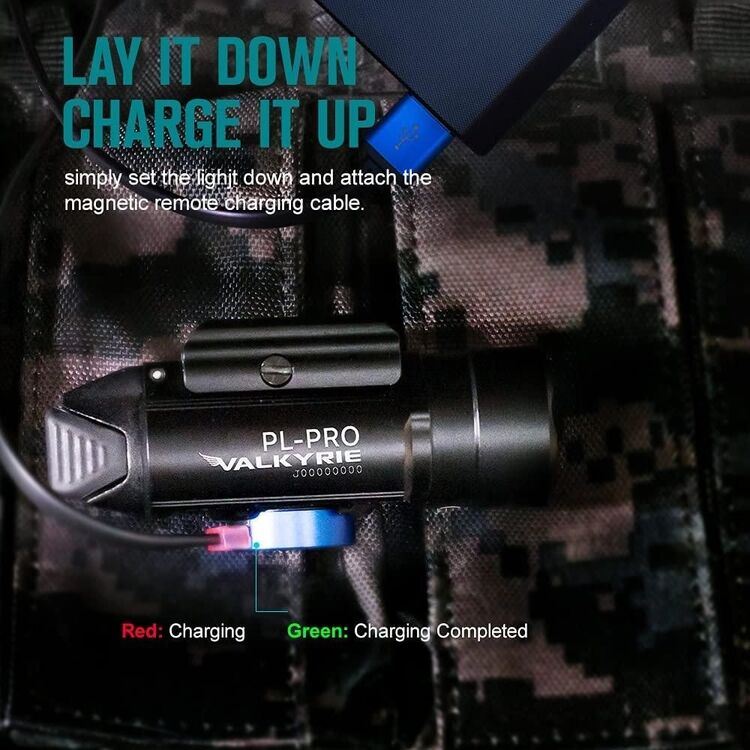 Olight PL-PRO Valkyrie Şarjlı 1500 Lümen Taktik Tabanca Feneri (Siyah)