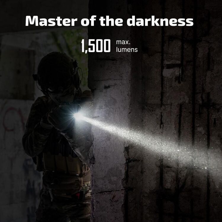 Olight PL-PRO Valkyrie Şarjlı 1500 Lümen Taktik Tabanca Feneri (Siyah)