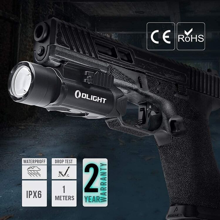 Olight PL-PRO Valkyrie Şarjlı 1500 Lümen Taktik Tabanca Feneri (Siyah)